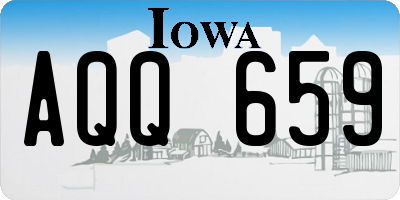 IA license plate AQQ659