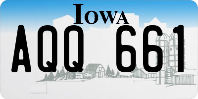 IA license plate AQQ661