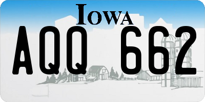 IA license plate AQQ662