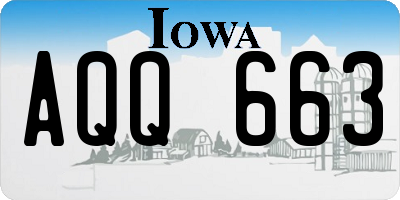 IA license plate AQQ663