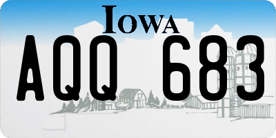 IA license plate AQQ683