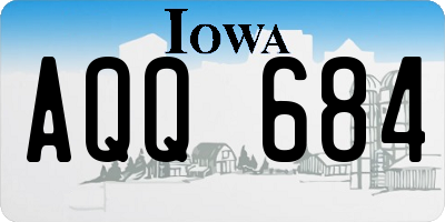 IA license plate AQQ684