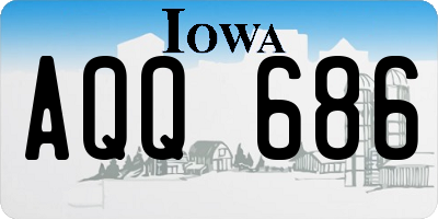 IA license plate AQQ686