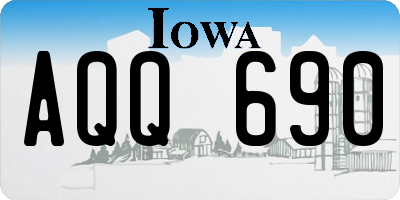 IA license plate AQQ690