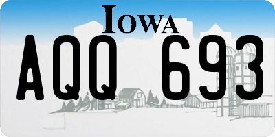 IA license plate AQQ693