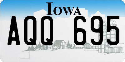 IA license plate AQQ695