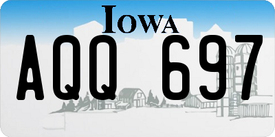 IA license plate AQQ697