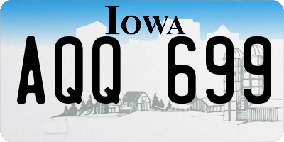 IA license plate AQQ699