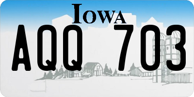 IA license plate AQQ703