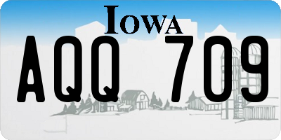 IA license plate AQQ709