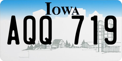 IA license plate AQQ719