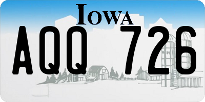 IA license plate AQQ726