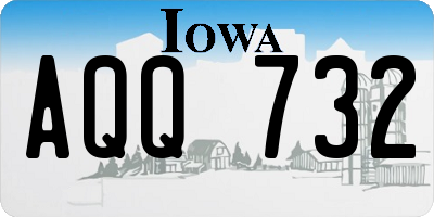 IA license plate AQQ732