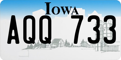 IA license plate AQQ733