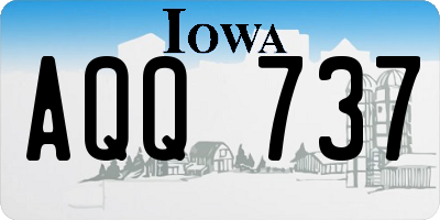 IA license plate AQQ737