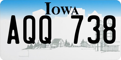 IA license plate AQQ738