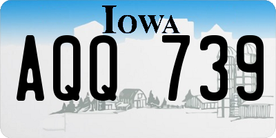 IA license plate AQQ739