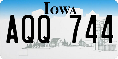 IA license plate AQQ744