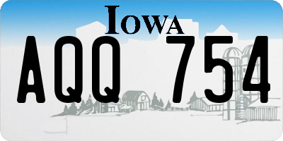 IA license plate AQQ754