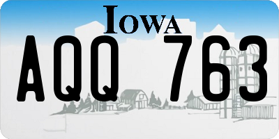 IA license plate AQQ763