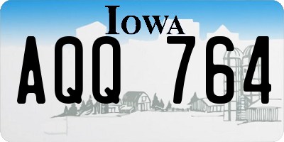 IA license plate AQQ764