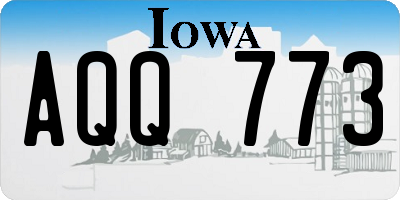 IA license plate AQQ773