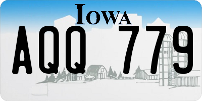 IA license plate AQQ779