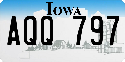 IA license plate AQQ797