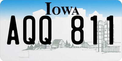 IA license plate AQQ811