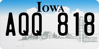 IA license plate AQQ818