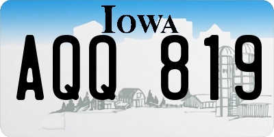 IA license plate AQQ819