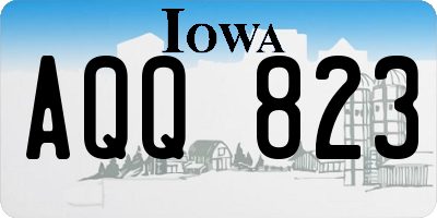 IA license plate AQQ823