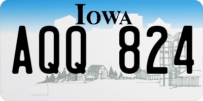 IA license plate AQQ824