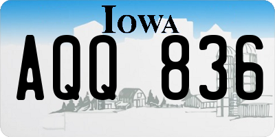 IA license plate AQQ836