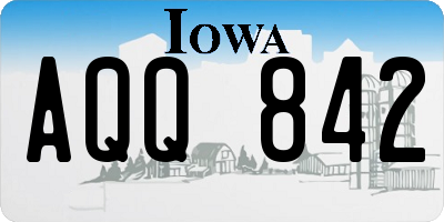 IA license plate AQQ842