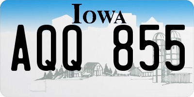 IA license plate AQQ855