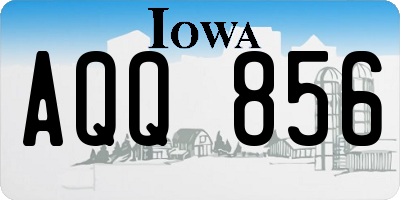 IA license plate AQQ856