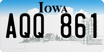 IA license plate AQQ861