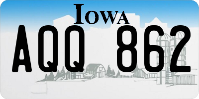 IA license plate AQQ862