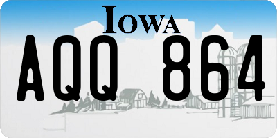 IA license plate AQQ864