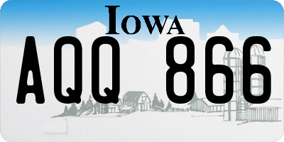 IA license plate AQQ866