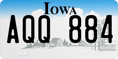 IA license plate AQQ884