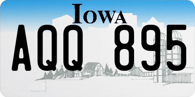 IA license plate AQQ895