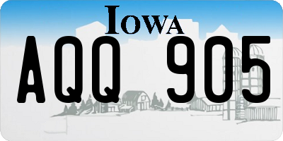 IA license plate AQQ905
