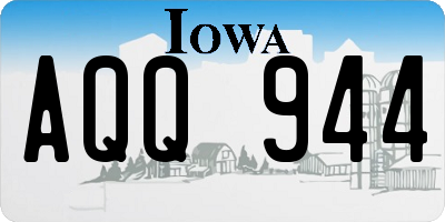 IA license plate AQQ944