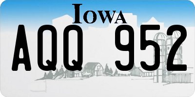 IA license plate AQQ952