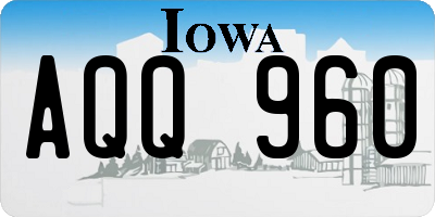 IA license plate AQQ960