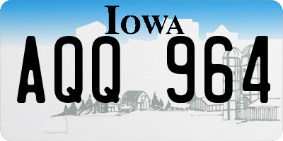 IA license plate AQQ964