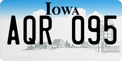IA license plate AQR095