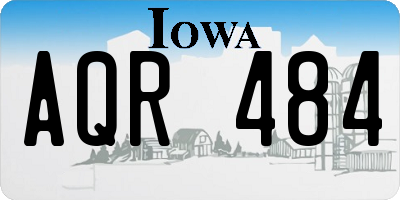 IA license plate AQR484